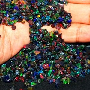 40Pcs Lot AAA Natural Multi Flash Ethiopian Opal Rough Welo Fire Opal Gemstone